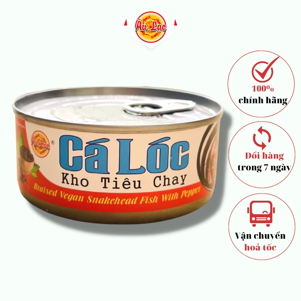 Cá lóc kho tiêu chay 150g - thực phẩm chay âu lạc, đồ chay