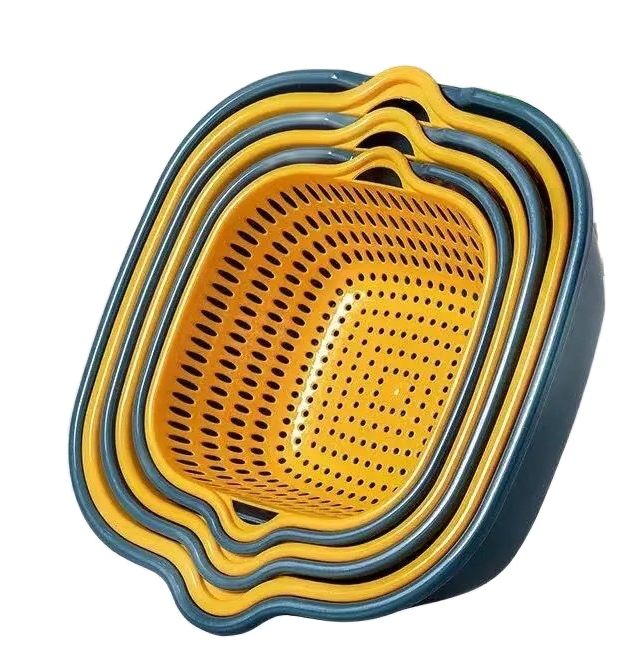 Set 6 món rổ kèm chậu bộ 3 rổ và 3 chậu