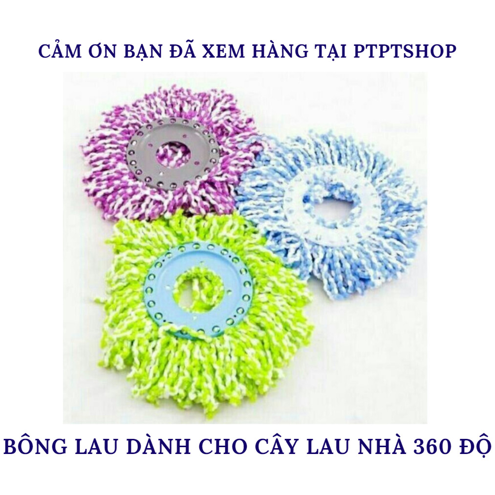Bông lau nhà 360 độ - giao màu ngẫu nhiên