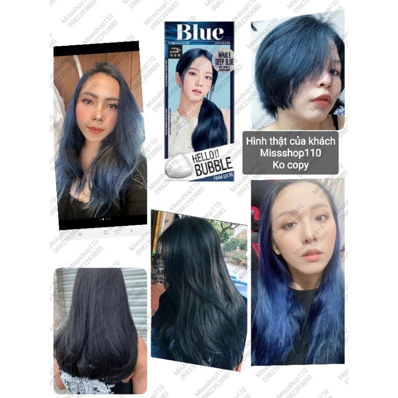 Thuốc nhuộm tóc Blackpink Blue là sản phẩm hoàn hảo để bạn tự tin thể hiện phong cách thời trang của mình. Với màu sắc độc đáo, tạo bóng đẹp cho mái tóc, bạn sẽ khiến người khác chú ý và ngưỡng mộ sự trẻ trung, năng động của mình. Hãy thử dùng sản phẩm này để cảm nhận sự khác biệt nhé!