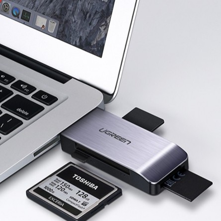 Đầu đọc thẻ nhớ đa năng chuẩn usb 3.0 ugreen 50541 - sd tf cf ms - hàng chính hãng