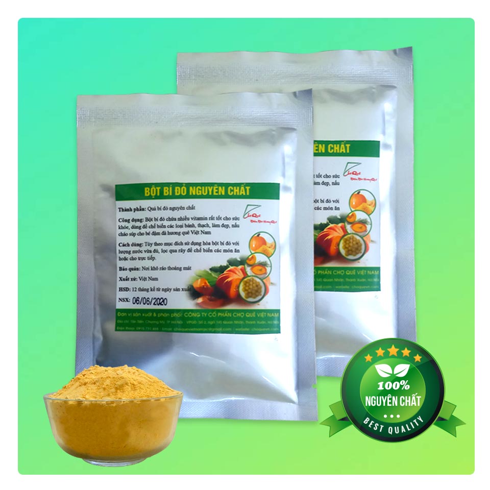 Bột bí đỏ nguyên chất 50g