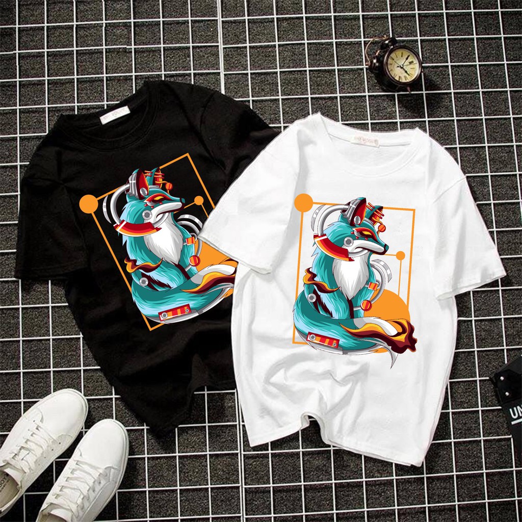 Áo Phông Unisex Mẫu Mới Mô Hình Cáo aophonglucation