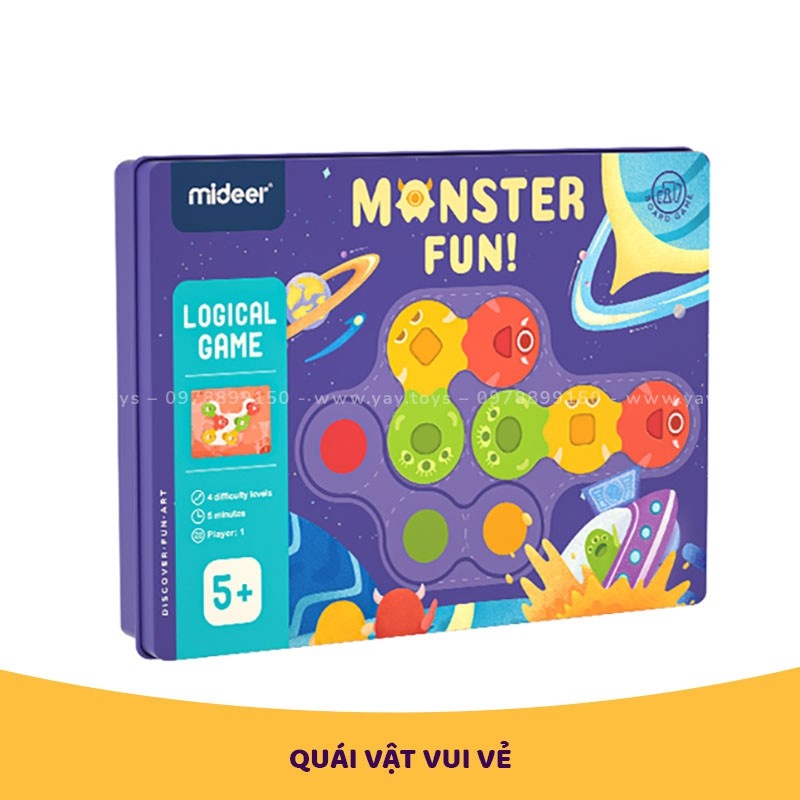 Trò Chơi Logic Chủ Đề Quái Vật Vui Vẻ Mideer - Monster Fun MD2087