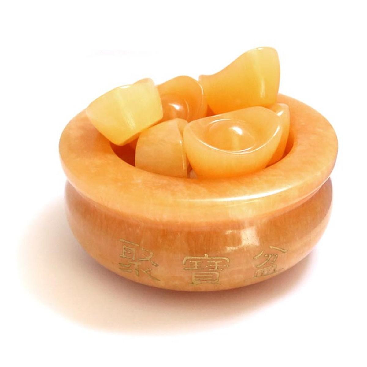 Bát Tụ Bảo đá Ngọc Hoàng Long, đường kính 10cm