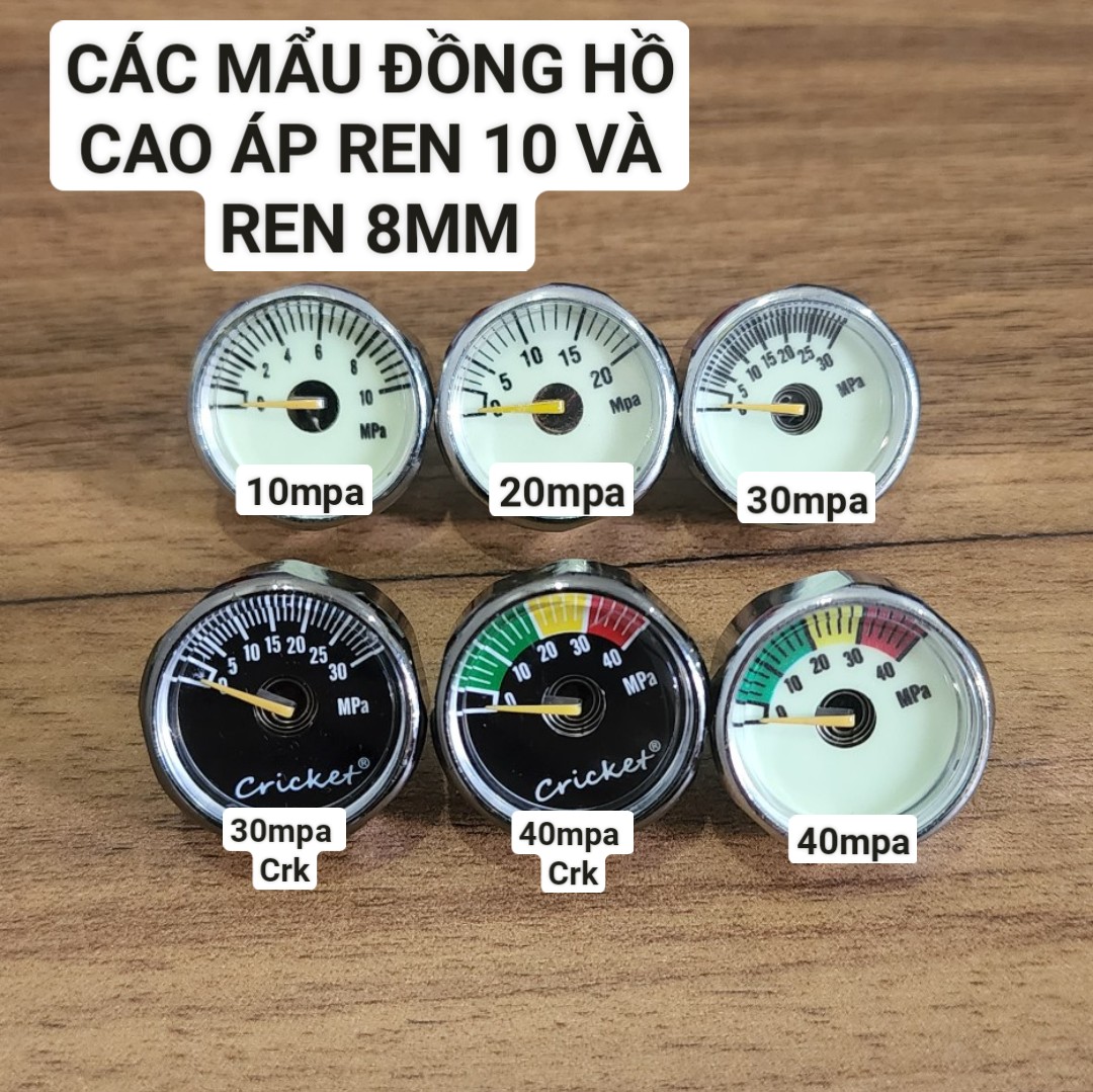 Đồng hồ đo áp suất khí ném 10 đến 40 mpa bơm cao áp
