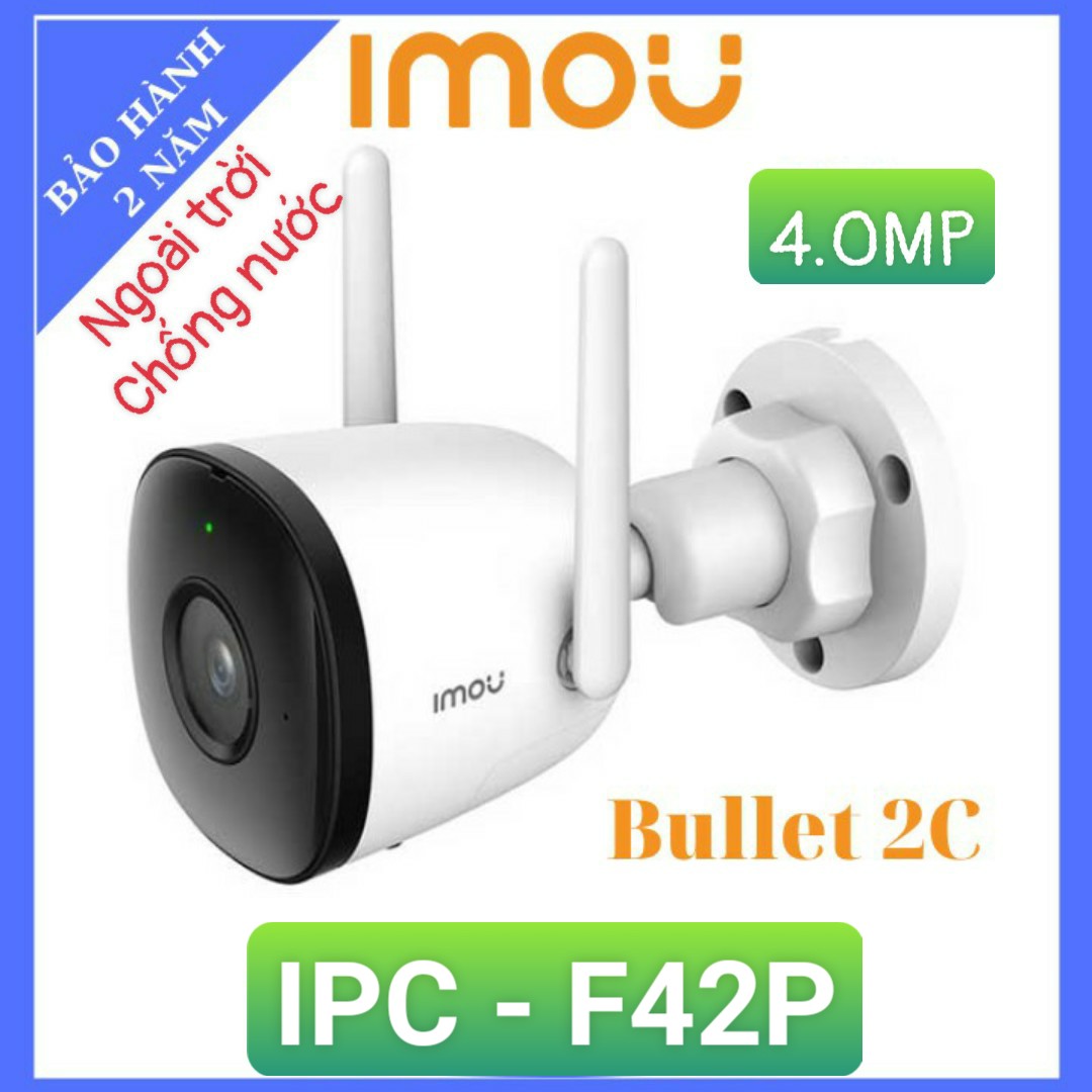 Camera IMOU F42P/F22P Độ phân giải 4.0MP/2.0MP Ngoài trời chống nước Fullbox 100