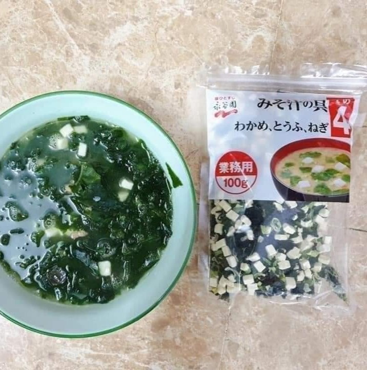 [Bịch 100G] Rong biển đậu hủ sấy khô nấu canh Nhật Bản - Date T1/2024