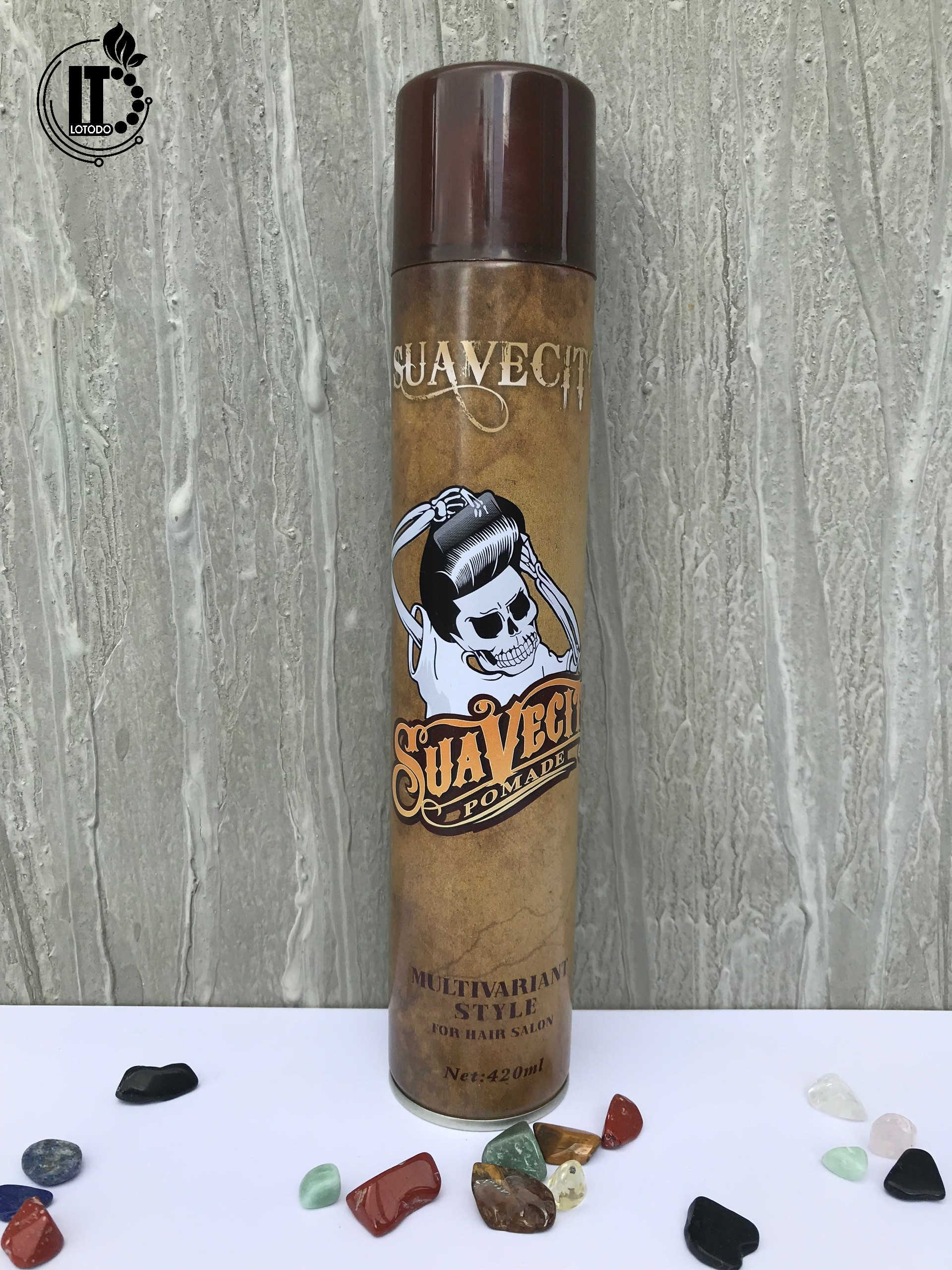 Gôm xịt tóc, keo xịt giữ nếp tóc Suavecito pomade 420ml + Tặng Lược 35k_ Lotodo