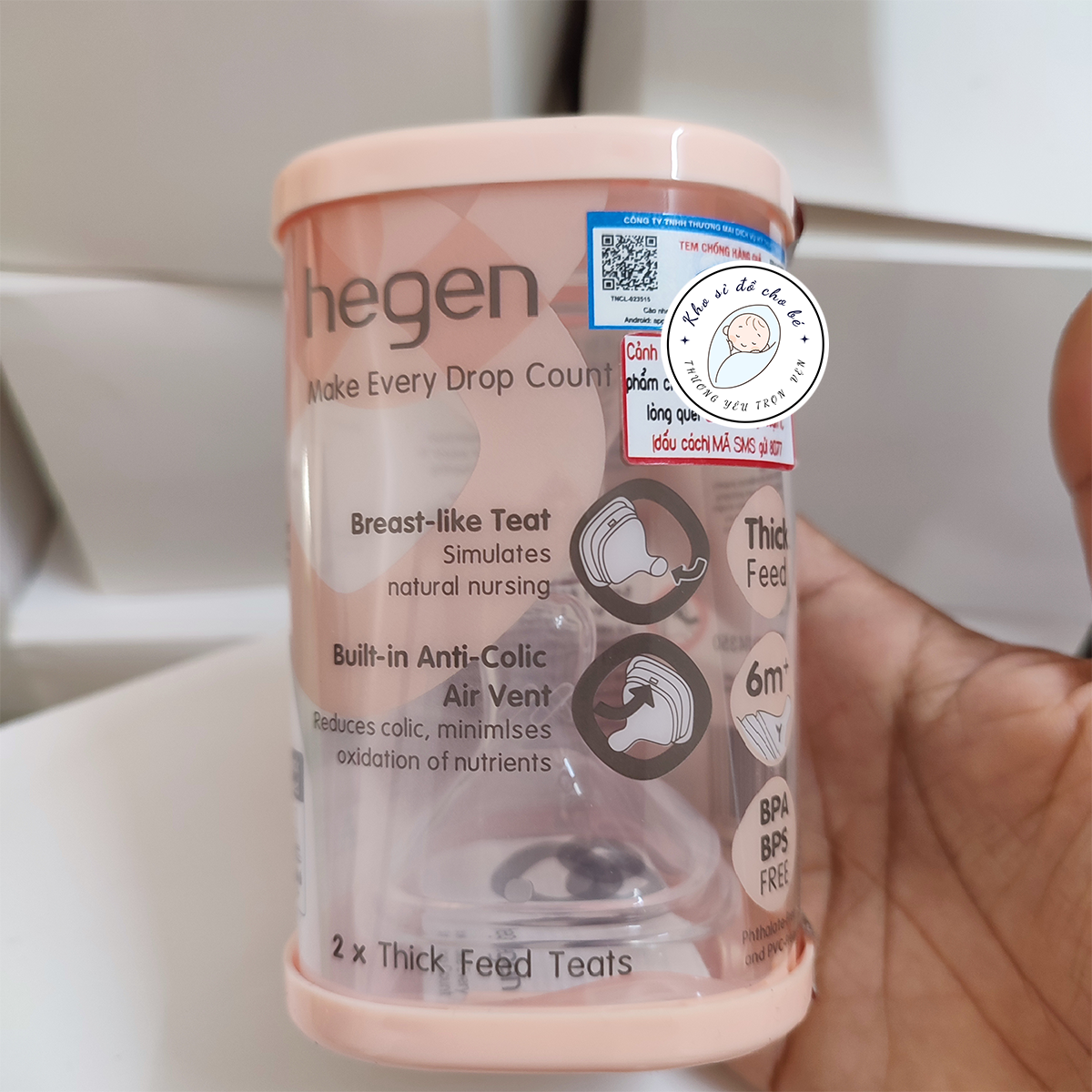 Núm ti Hegen cao cấp cho bé nhập khẩu Malaysia