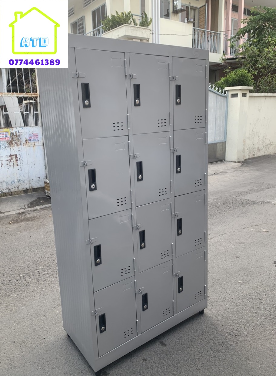 Tủ hồ sơ sắt văn phòng - tủ locker sắt đựng đồ cá nhân cho nhân viên 2, 4