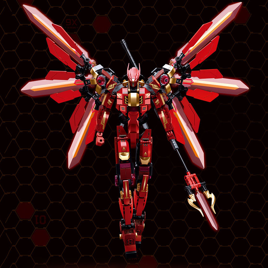 Đồ chơi xếp hình lắp ráp robot mô hình mecha jaeger trong pacific rim model b1153, mô hình lắp ghép sluban với 500+ mảnh ghép