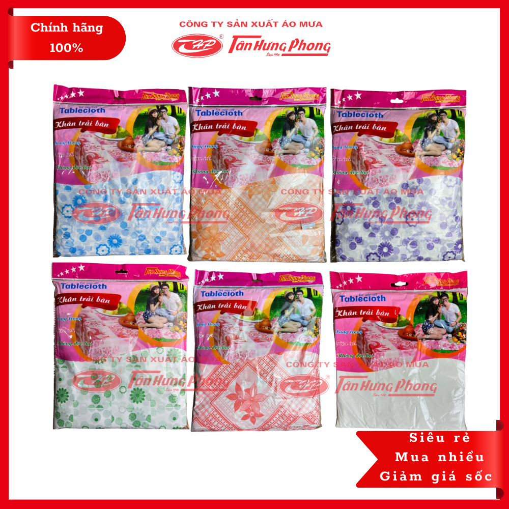 Khăn Trải Bàn Dùng 1 lần Tân Hưng Phong ( 10tấm/túi )