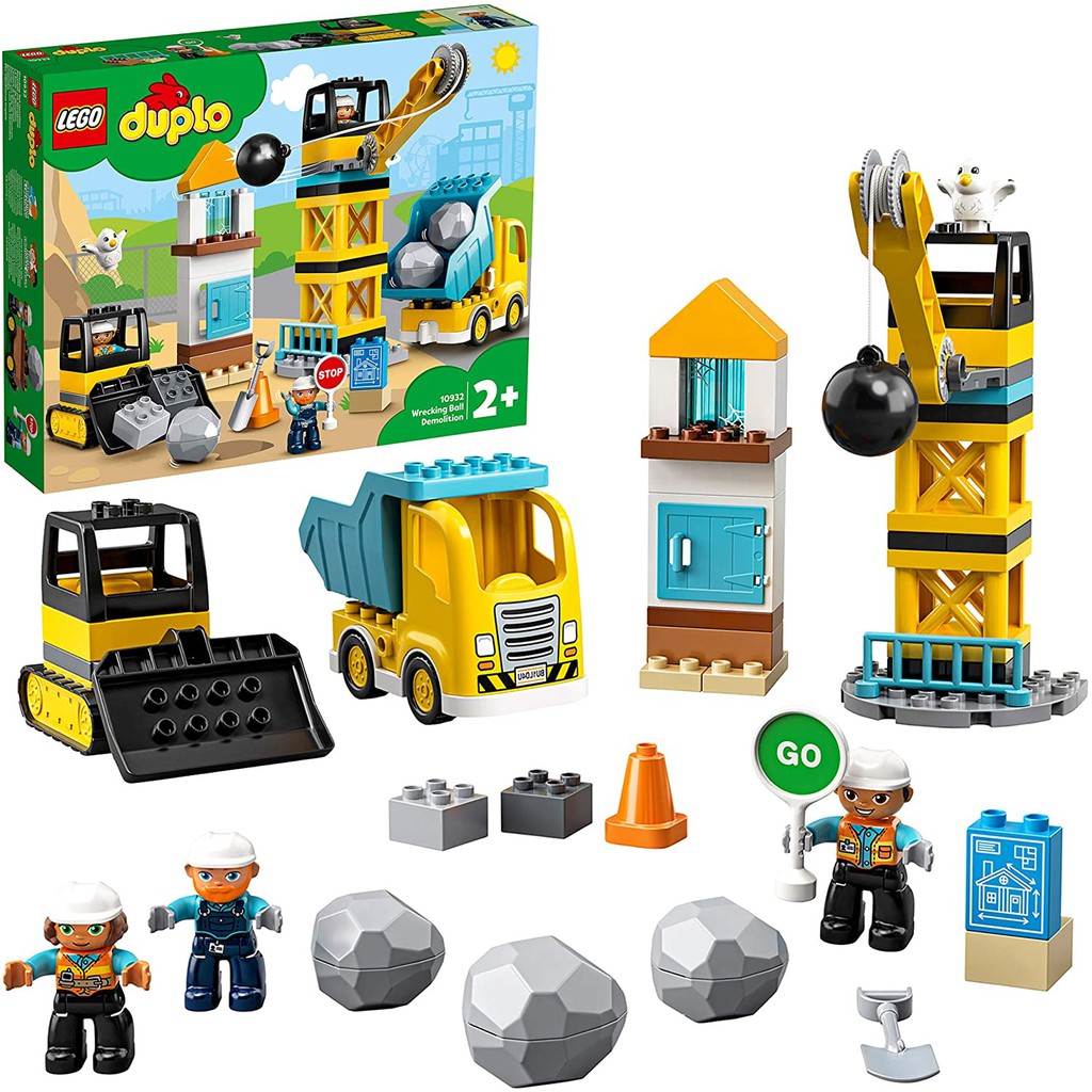 Đồ chơi lego duplo - bộ phá dỡ công trường của bé - mã sp 10932