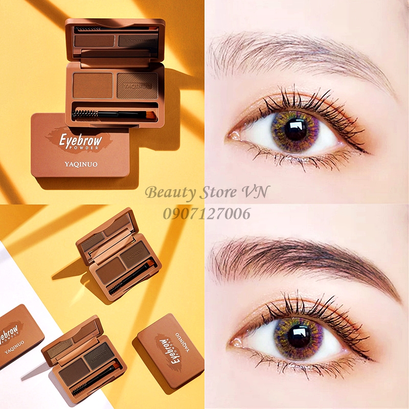 [KÈM CỌ💋] Set Bột Kẻ Chân Mày 2 Màu Đa Năng Cao Cấp