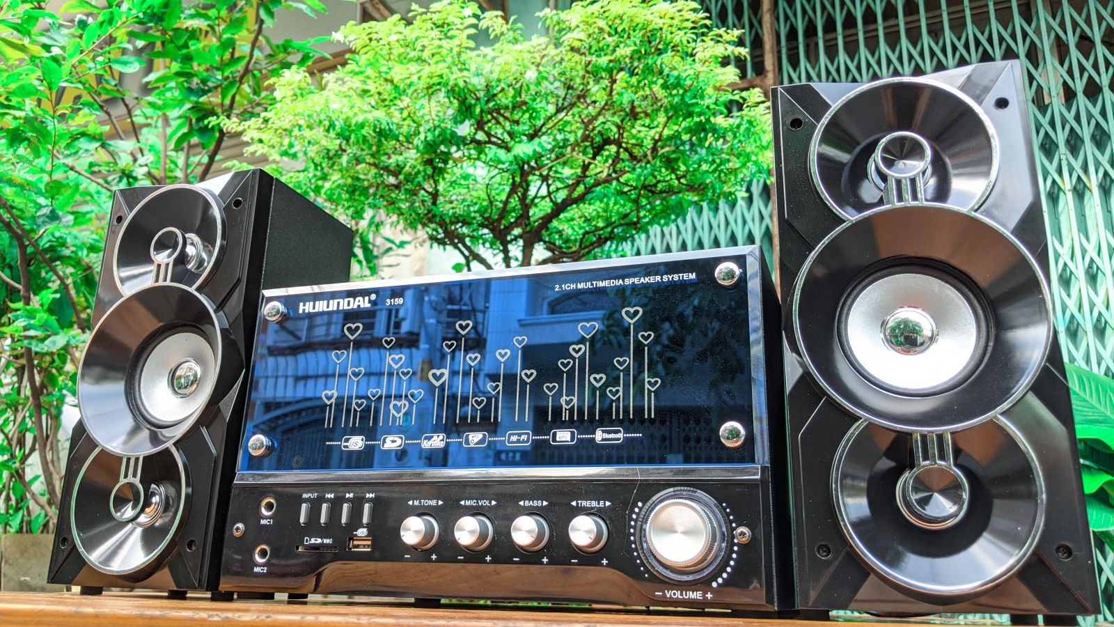 [HCM]( Xả Kho ) Combo Loa Vi Tính Điện máy xanh Dàn Loa Vi Tính HuynDai 3159 Thiết Kế Rất Hiện Đại Và Bắt Mắt Loa Có Tổng Công Suất 50W Mạnh Mẽ Cho Nhu Cầu Nghe Nhạc Stereo Chuẩn Và Hay Tiếng Bass Nghe Chắc Êm Tai Bảo Hành 12Tháng