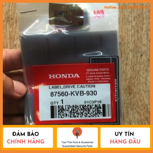 [HCM]Tem Penting Honda Sonic 150R sản xuất tại Honda Indonesia