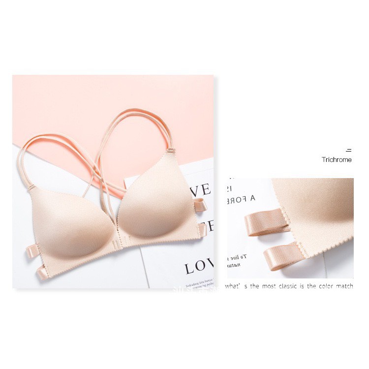 Áo Ngực Nữ 2 dây đan chéo lưng móc cài trước tôn vòng một gợi cảm, quyến rũ 3