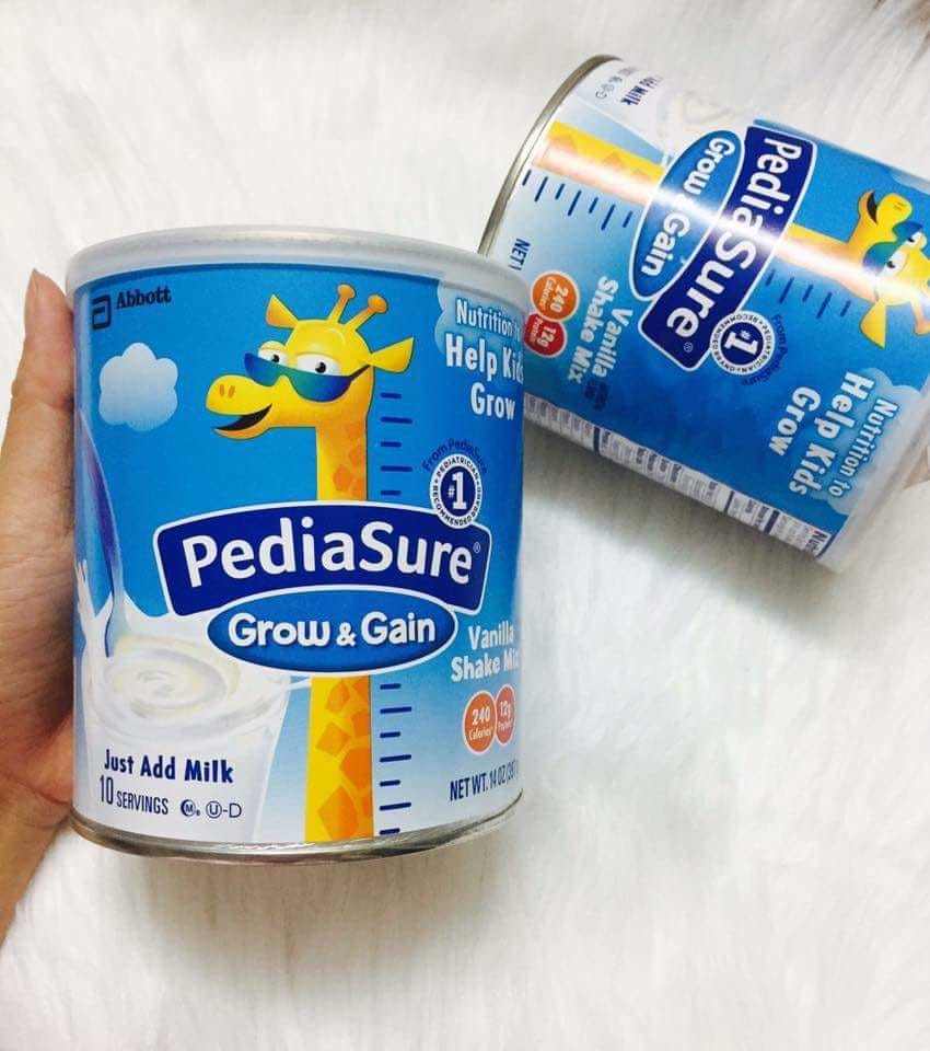 SỮA BỘT PEDIASURE MỸ GROW & GAIN 400g hương vani-dâu