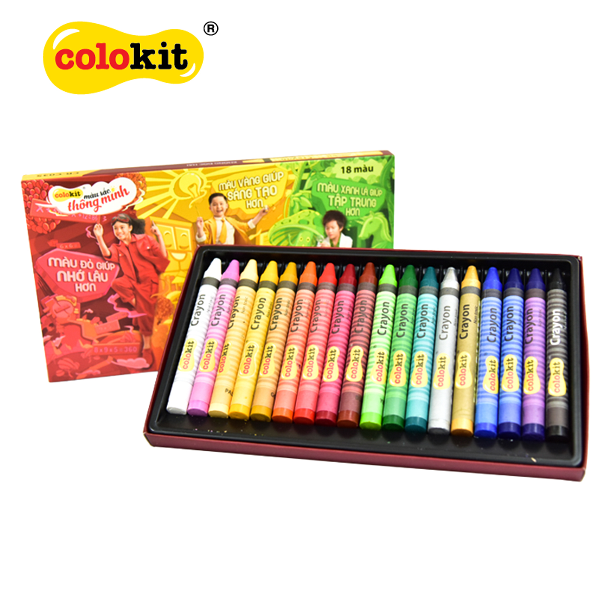 Bút sáp màu jumbo colokit cr-c035
