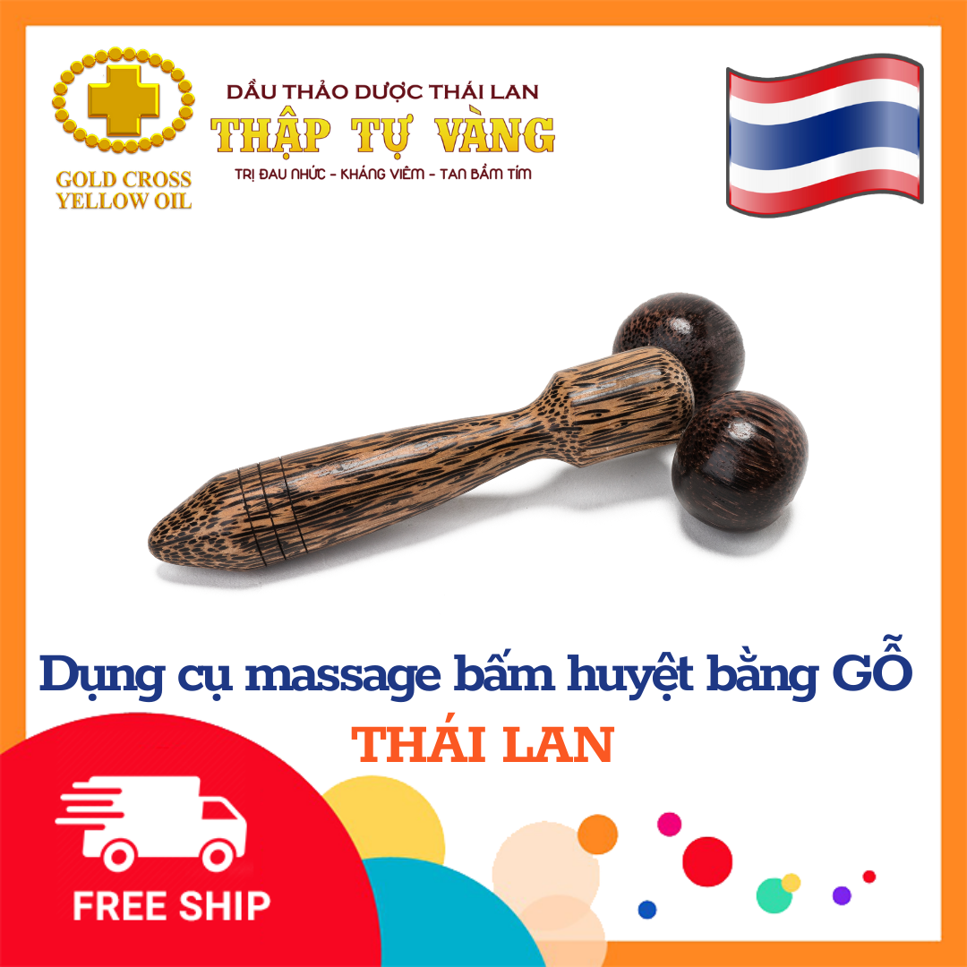 Cây lăn gỗ Dụng cụ massager Thái Lan