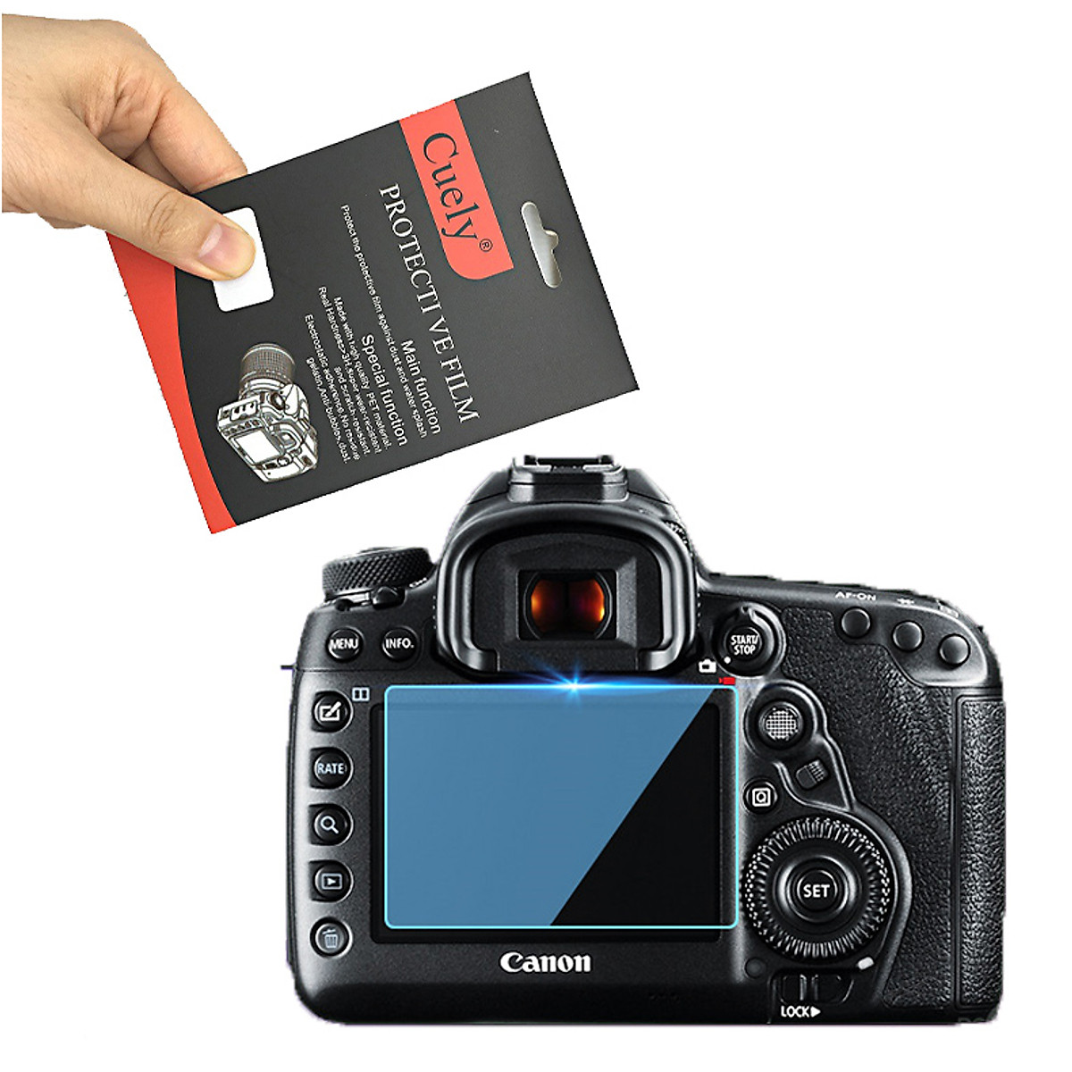 Miếng dán màn hình cường lực cho máy ảnh canon 5d3/5d4/5dr/5ds/1dx