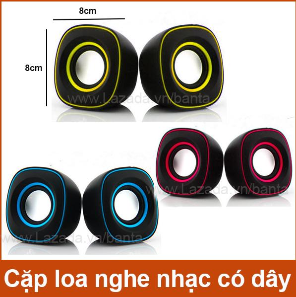 Cặp loa nghe nhạc G System Multimedia Speaker nhỏ gọn dễ cho vào balo, túi xách