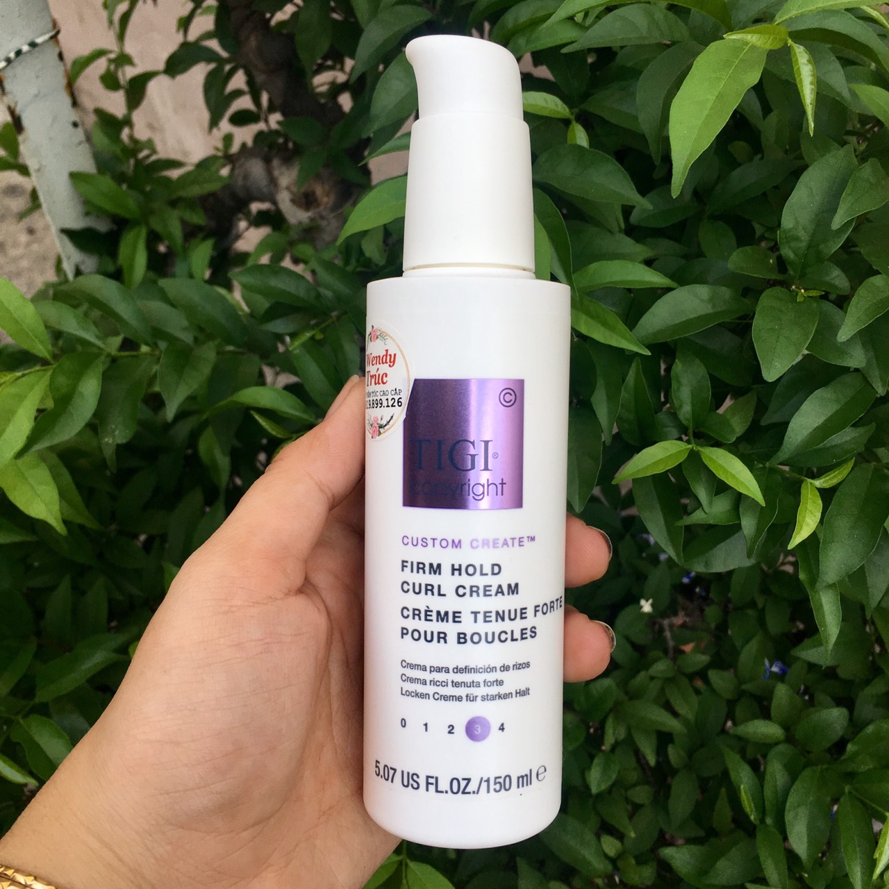 Kem giữ nếp tóc uốn xoăn tigi copyright firm hold curl cream 150ml