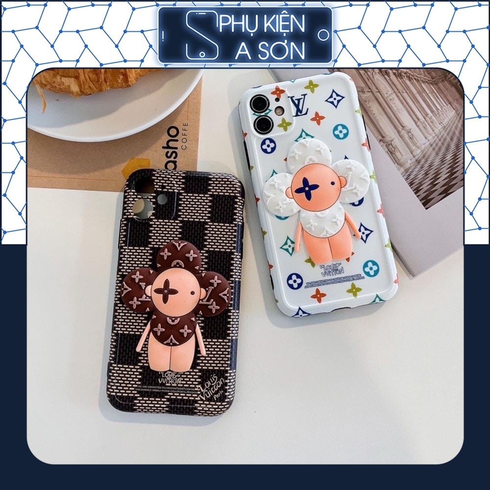 Ốp lưng iphone IMD dẻo hình hoa hướng dương LV nổi 5/5s/6/6plus/6s/6splus/7/7plus/8/8plus/x/xs/11/12/pro/max/plus/promax