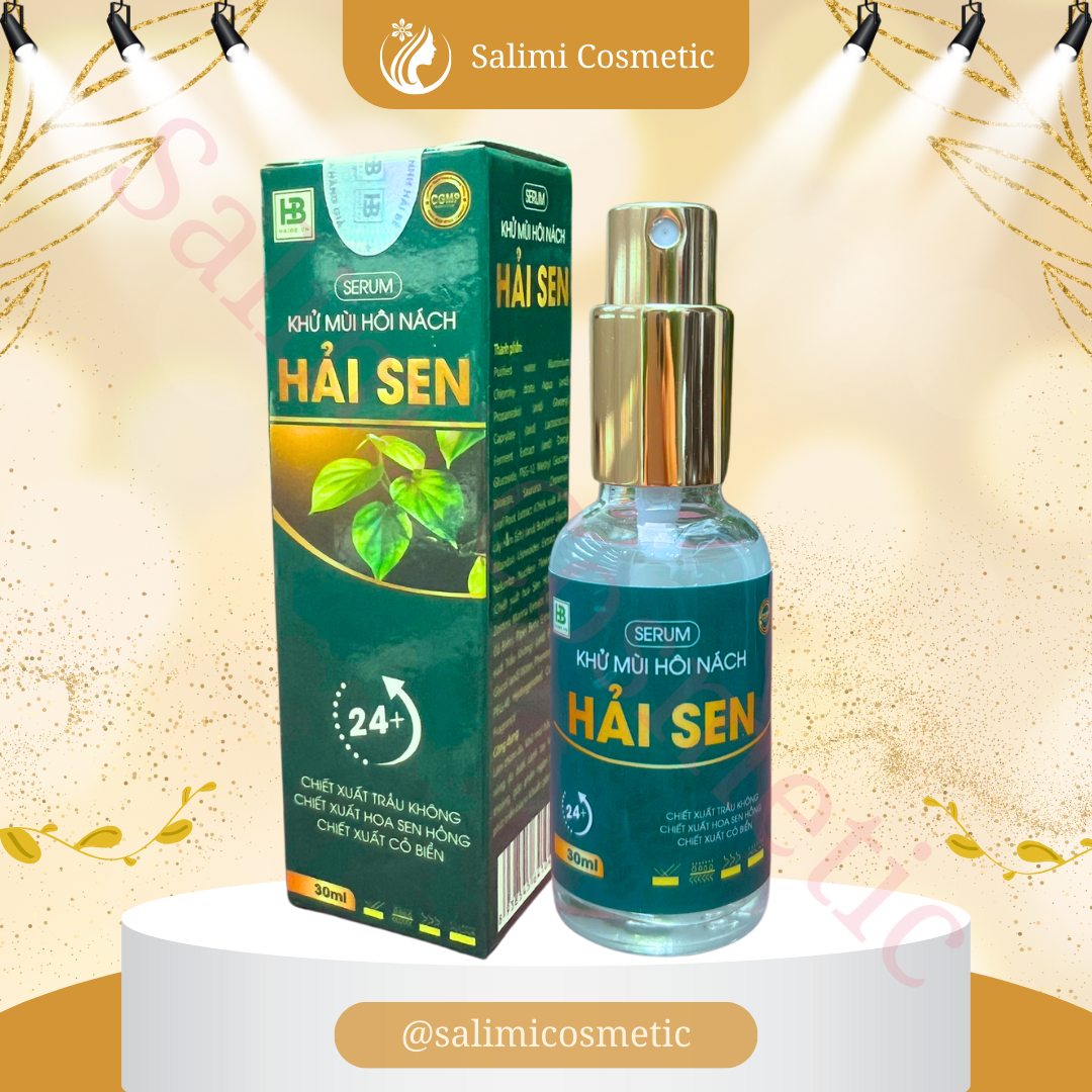 Xịt Khử Mùi Hôi Nách HẢI SEN 30ml, Giúp Ngăn Tiết Mồ Hôi, Khử Mùi Hôi Chân, Không Gây Ố Vàng Áo - HÀNG CHÍNH HÃNG