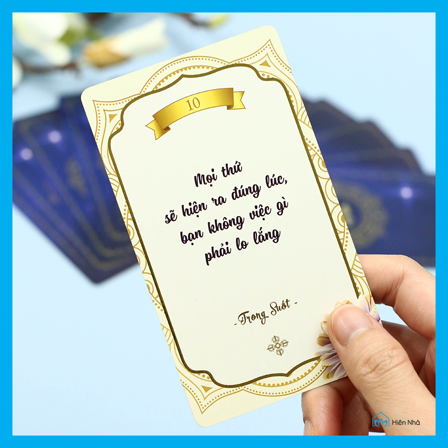 Bộ bài những lời khuyên Trong Suốt - Bộ bài bình an - Hiên Nhà