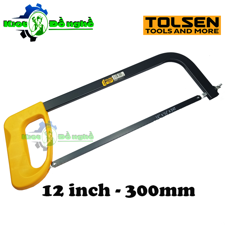 Cưa sắt cầm tay cán nhựa 300mm tolsen 30052 – khung cưa thép , khung cưa gỗ 12 inch