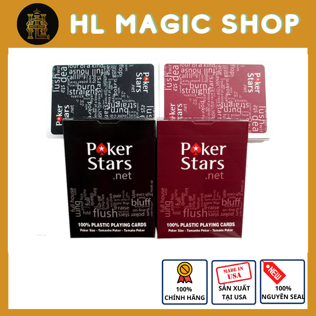 Bộ bài tây, bài ảo thuật poker all star - bài mỹ - bài chính hãng