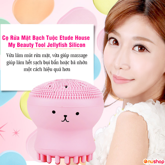 Máy massage rửa mặt bạch tuộc siêu hot siêu xinh được chọn màu