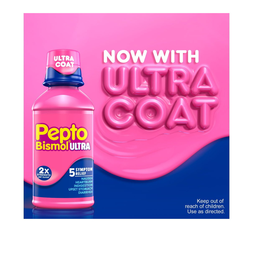Siro Pepto giảm các triệu trứng đau dạ dày Pepto Bismol 354ml