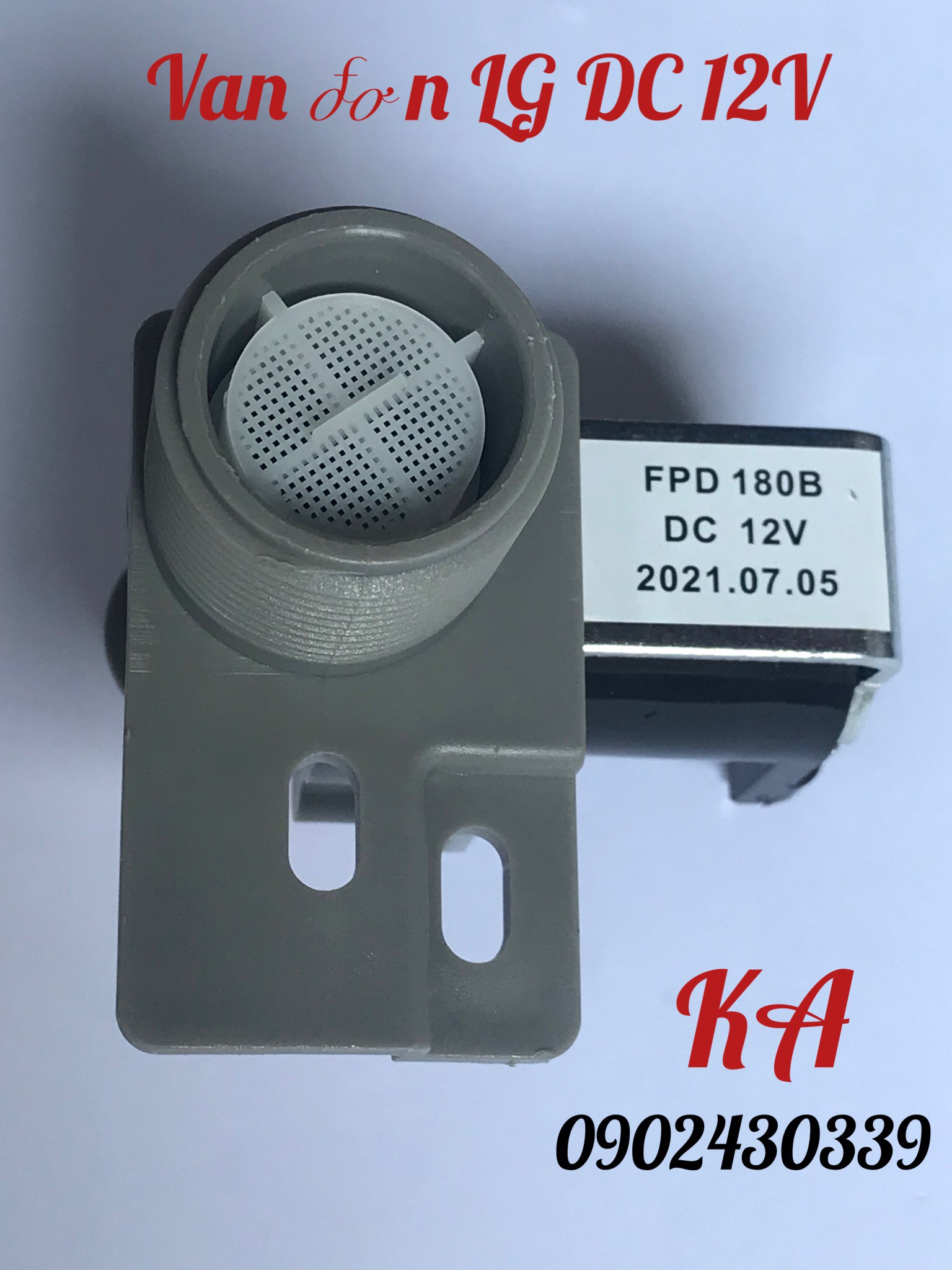 Van cấp nước đơn dùng cho máy giặt lg dc 12v