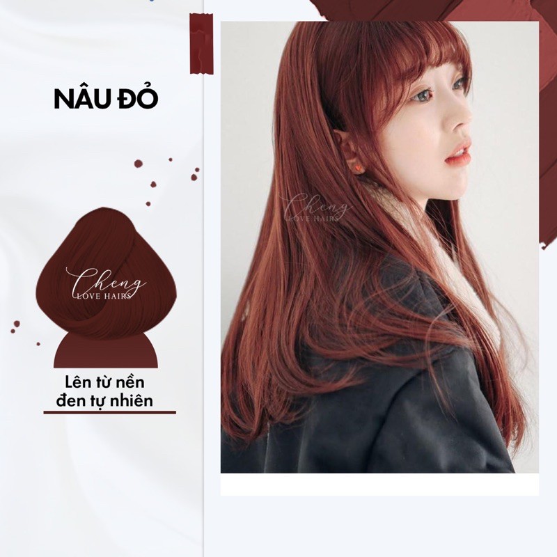 Màu nhuộm nâu đỏ chắc chắn là một lựa chọn đầy phong cách và cá tính. Để có thêm ý tưởng cho kiểu tóc của mình, hãy xem qua hình ảnh mẫu nhuộm tóc màu nâu đỏ trên trang của chúng tôi.