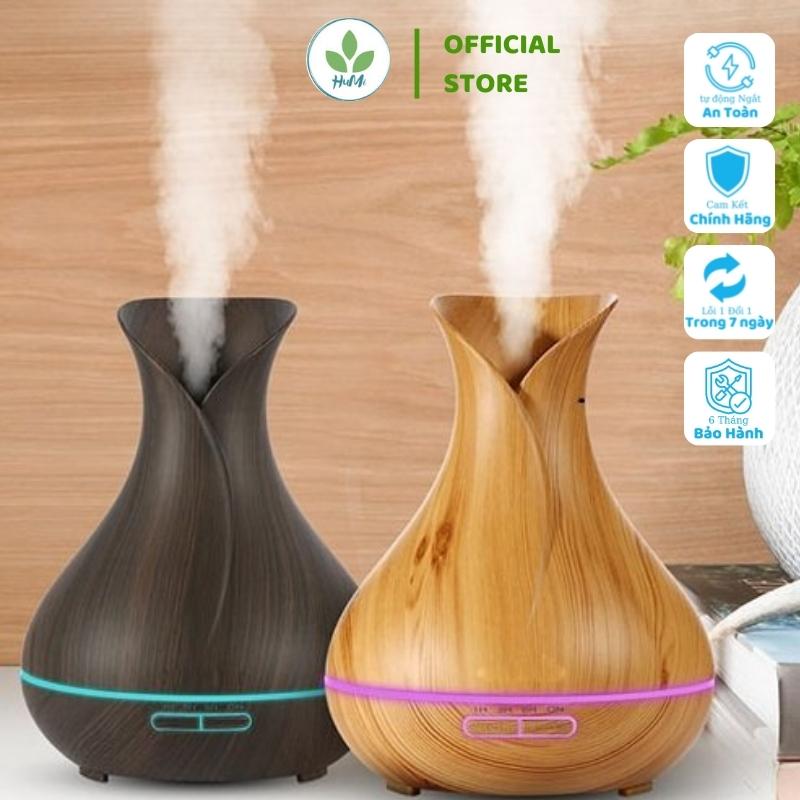 Máy xông tinh dầu tulip cao cấp 550ml khuếch tán tinh dầu tỏa hương thơm phun sương tạo ẩm phòng ngủ đuổi muỗi & xua đuổi côn trùng
