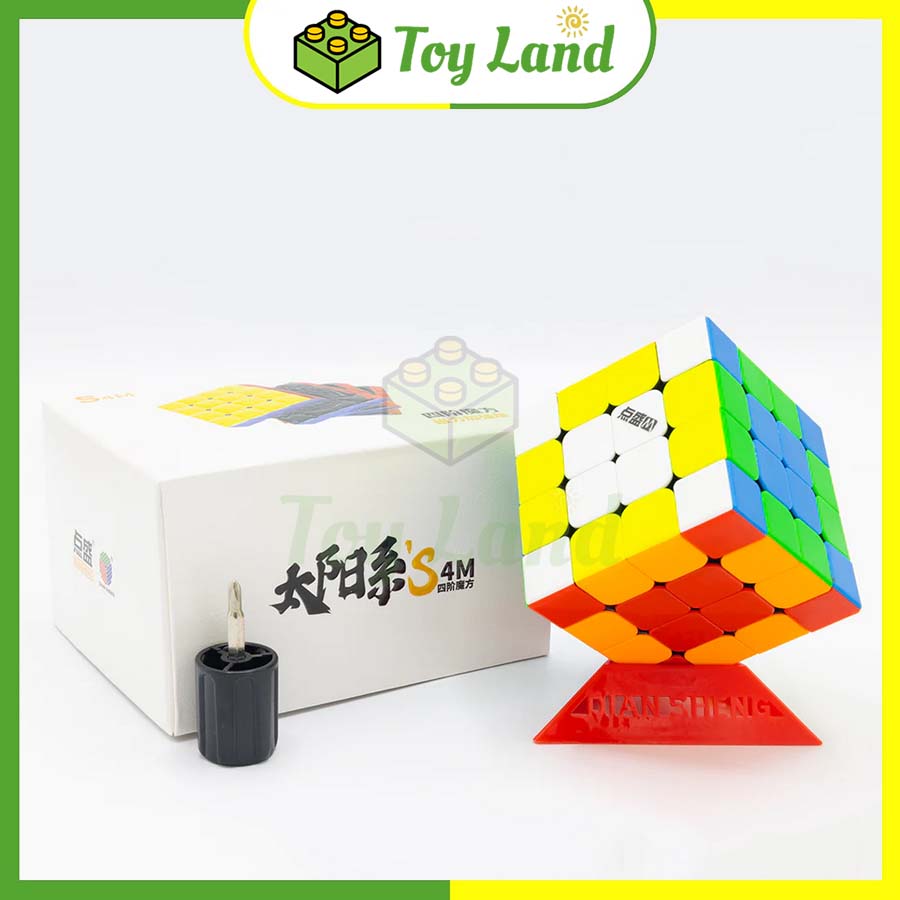 Rubik DianSheng Solar S4M 4x4 2022 Stickerless Có Nam Châm Rubic 4x4x4 4