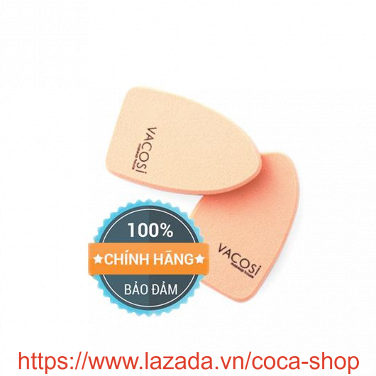 Vacosi bp18 - bông phấn ướt hình oval dài