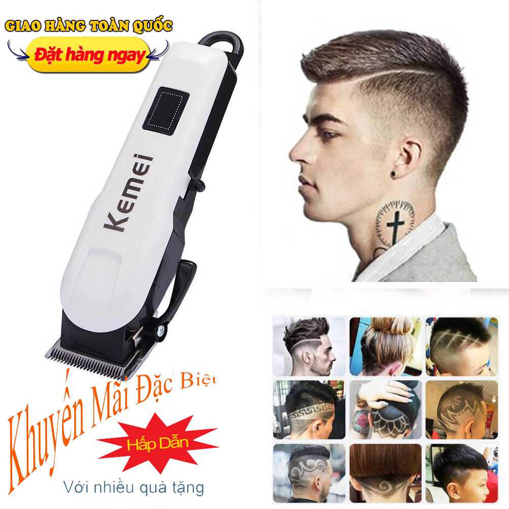 Tông Đơ Hớt Tóc, , Máy Cắt Tóc Trẻ Em, Tông Đơ, Tông Đơ Kemei 809C -Thiết Kế Với Lưỡi Cắt Và Lược Để An Toàn Khi Dùng với trẻ nhỏ . Vận Hành Êm Ái Với Nguồn Điện Từ 100 - 240V