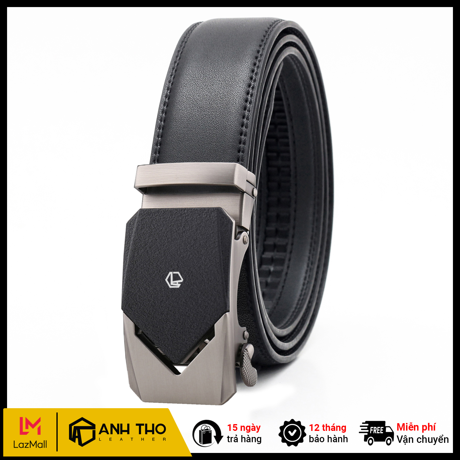 Thắt lưng nam da bò at leather p153