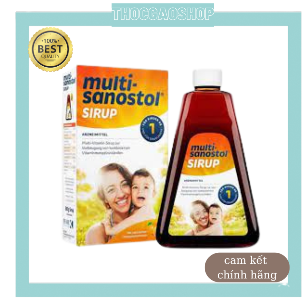 Siro Multi sanostol Đức số 1 và số 3 bổ sung vitamin và khoáng chất giúp bé khỏe mạnh, ăn ngon