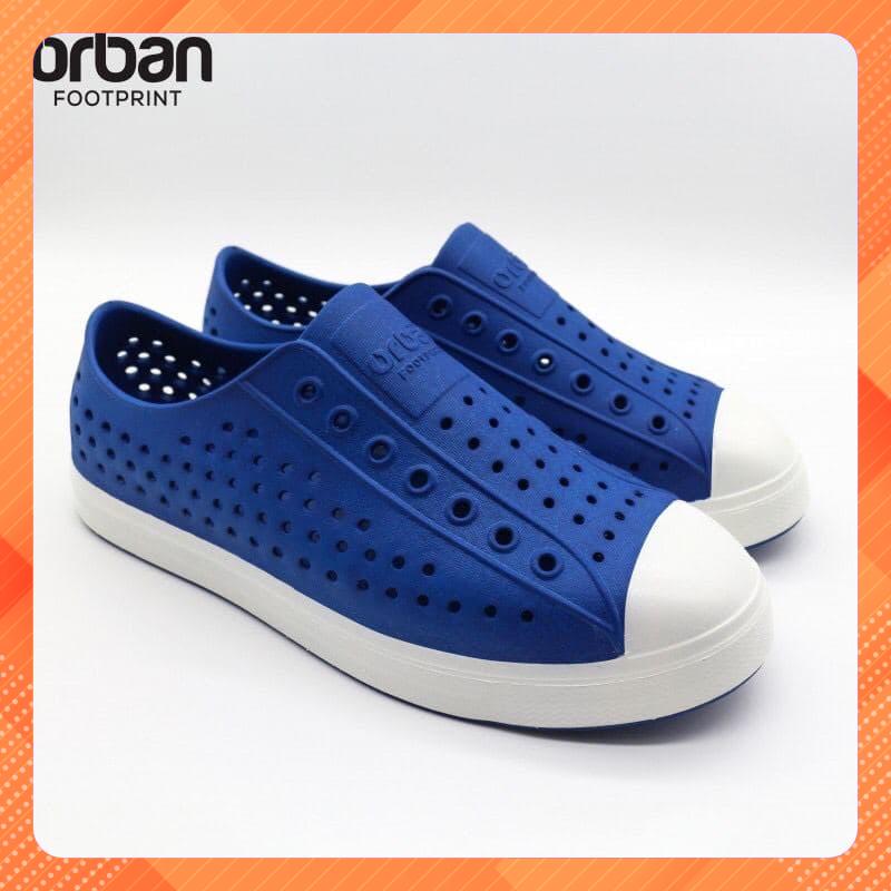 [Urban] Giày nhựa Urban đi mưa - Xanh Lam đế trắng