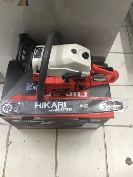Máy cưa xích chạy xăng hikari hk-k690, made in thái lan, lam dài 60 cm , động cơ 2 thì 3.4 hp