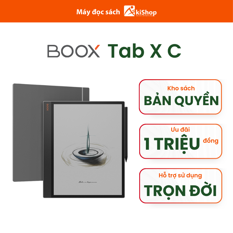 Máy đọc sách Boox Tab X C chính hãng Akishop Giá 23,590,000 Đồng*Miễn phí vận chuyển
