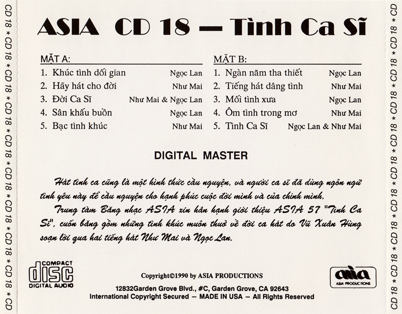 Bộ 6 đĩa cd nhạc như mai 1