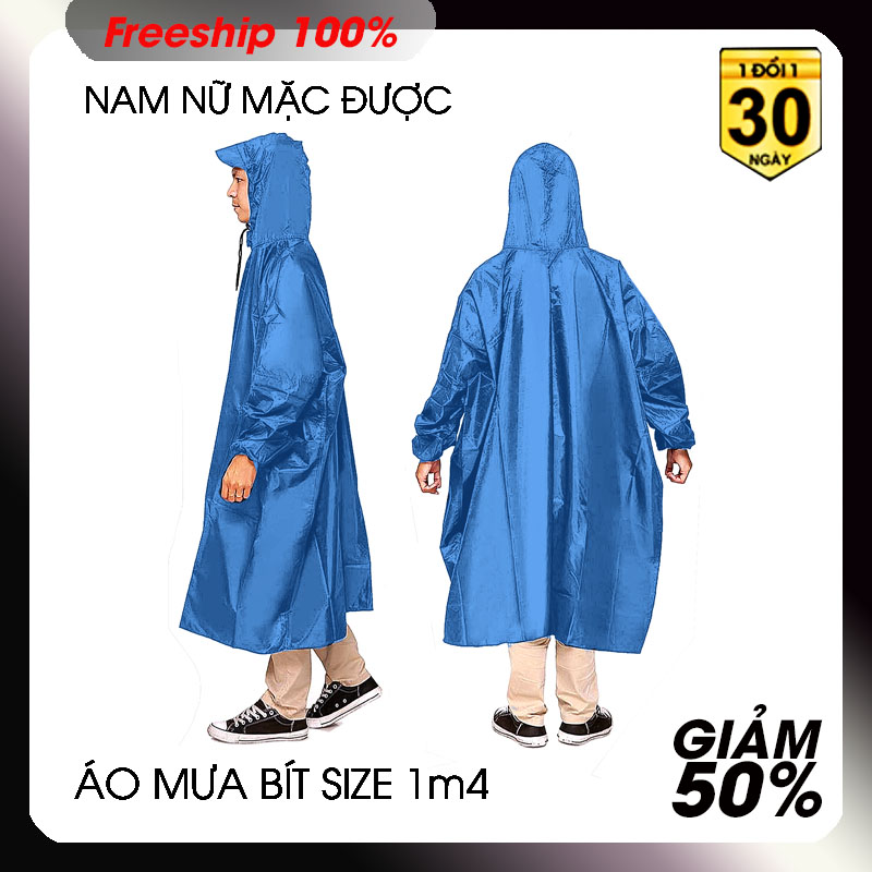 Áo mưa bít tà 5 màu lựa chọn áo đi mưa siêu bền siêu rẻ  chất liệu vải PVC (polyvinyl clorua)