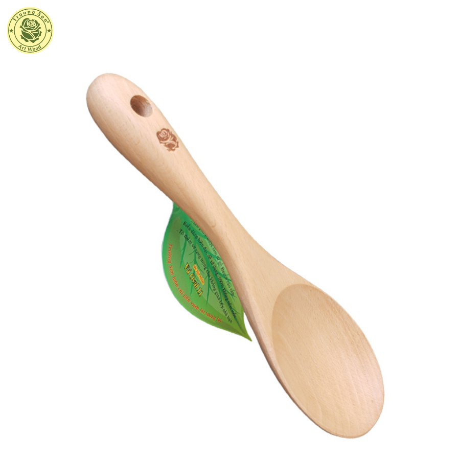 [HCM] Muỗng Xới Cơm Múc Canh Rau - Vá Gỗ Oval 11 - Đồ Gỗ Nhà Bếp Thương Hiệu Trường Sơn