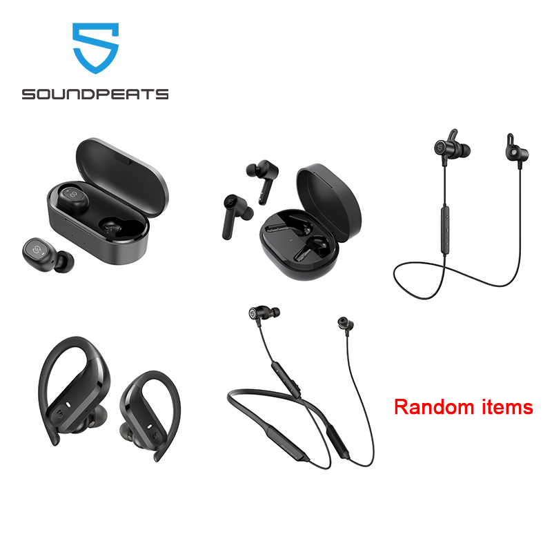 Tai nghe SoundPeats cho túi may mắn, tai nghe nhét tai TWS hoặc tai nghe thể thao Bluetooth với tai nghe thời lượng 8 giờ từ tính chống nước IPX5